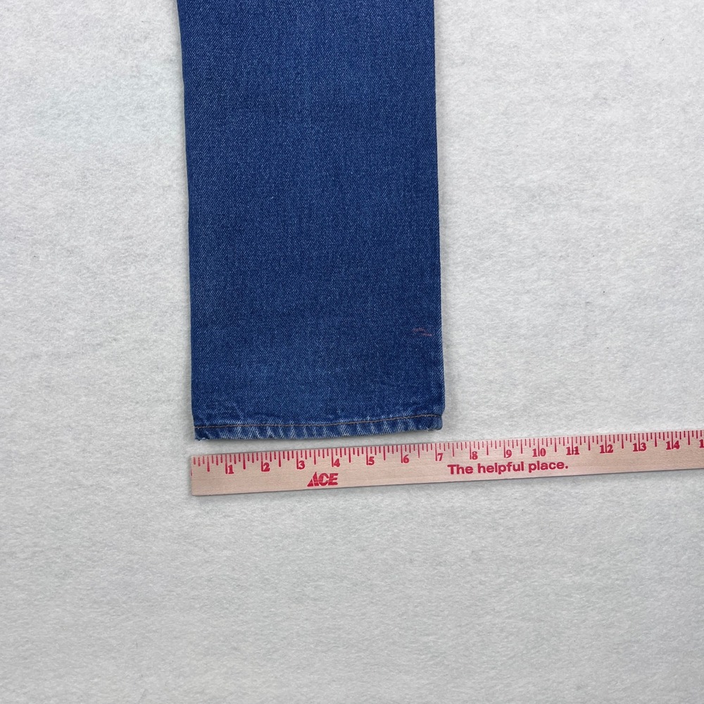 Vintage Levis White Patch Orange Tab Jeans Womens 26 High Rise Straight Scovill - Picture 12 of 13